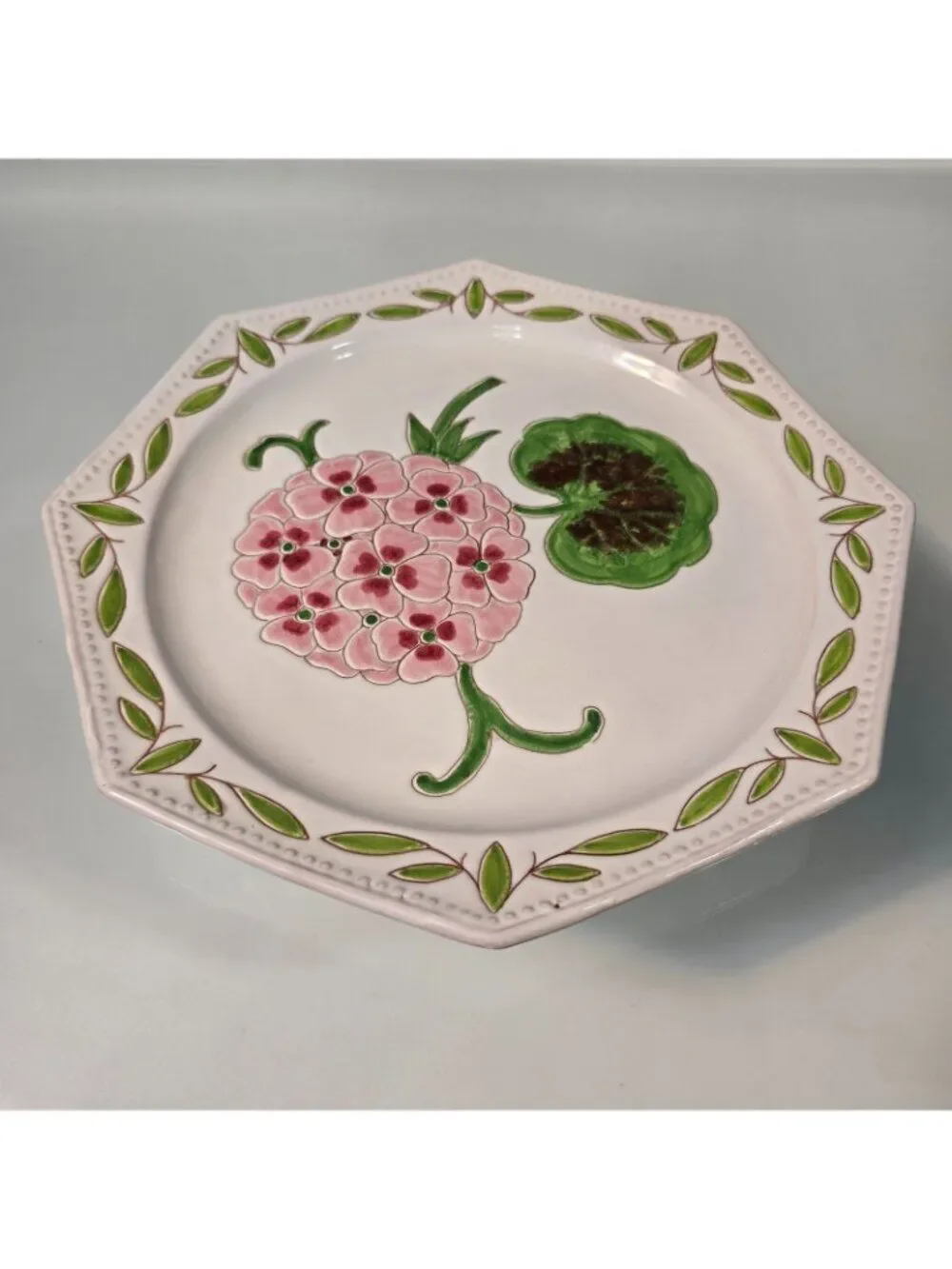 Vintage Italian 1671 Octagonal Lunch Plate 9.75